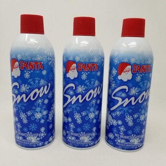 Santa Fake Snow Spray Flocking Tree & Window - Christmas 9oz Snow Decor - Picture 1 of 10